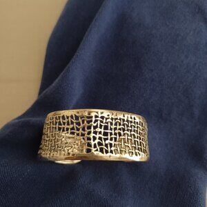 SILVER PLATED MESH CUFF